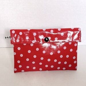 rbt bags Red Polka Dot Clutch